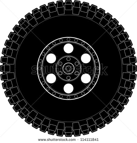 Off Road Tire Symbol Stock Vector Illustration 114111841