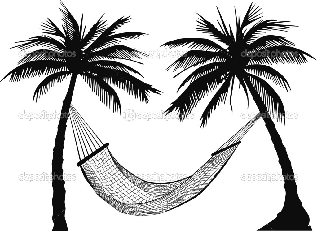 Palm Hammock   Stock Illustration