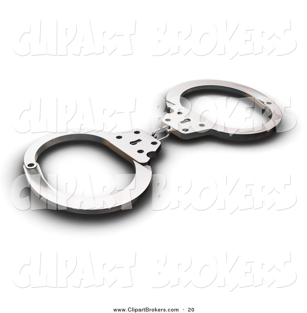 Police Handcuffs Clipart Of Silver Police Handcuffs