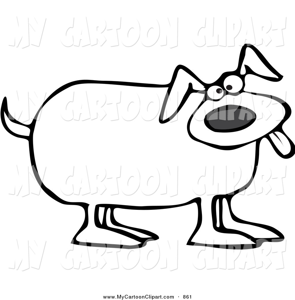 Ram Clipart Black And White Clip Art Of A Black And White Outlined