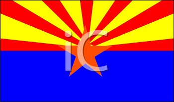 Royalty Free Arizona Flag Clipart