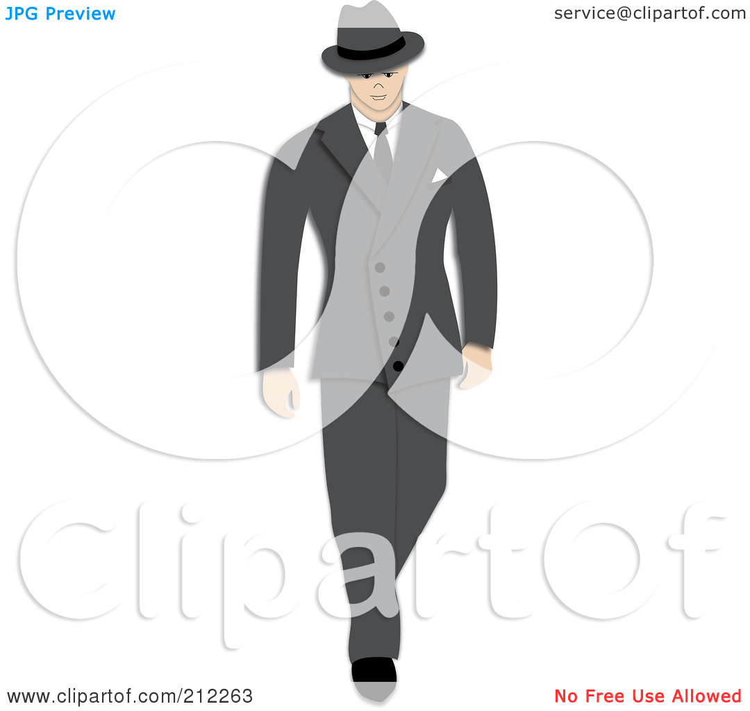 Royalty Free  Rf  Clipart Illustration Of A 1940s Styled Caucasian