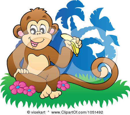 Royalty Free  Rf  Clipart Illustration Of A Pirate Monkey Holding A