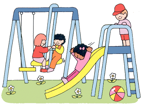 Sandbox Tricycles And Play Cars Slides Merry Go Round Shaded Outdoor