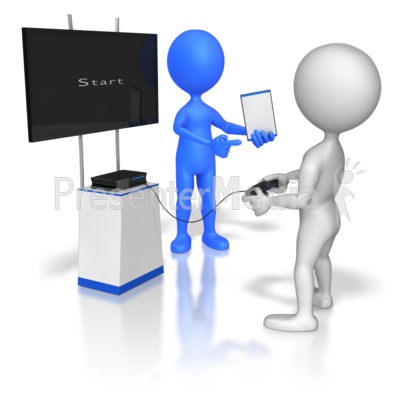 Stick Figure Selling Video Game   Business And Finance   Great Clipart    