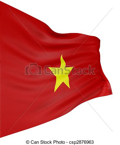 Stock Illustration   3d Vietnamese Flag   Stock Illustration Royalty