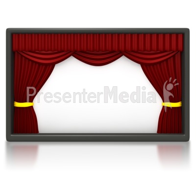 Theater Stage Blank Panel   Signs And Symbols   Great Clipart For