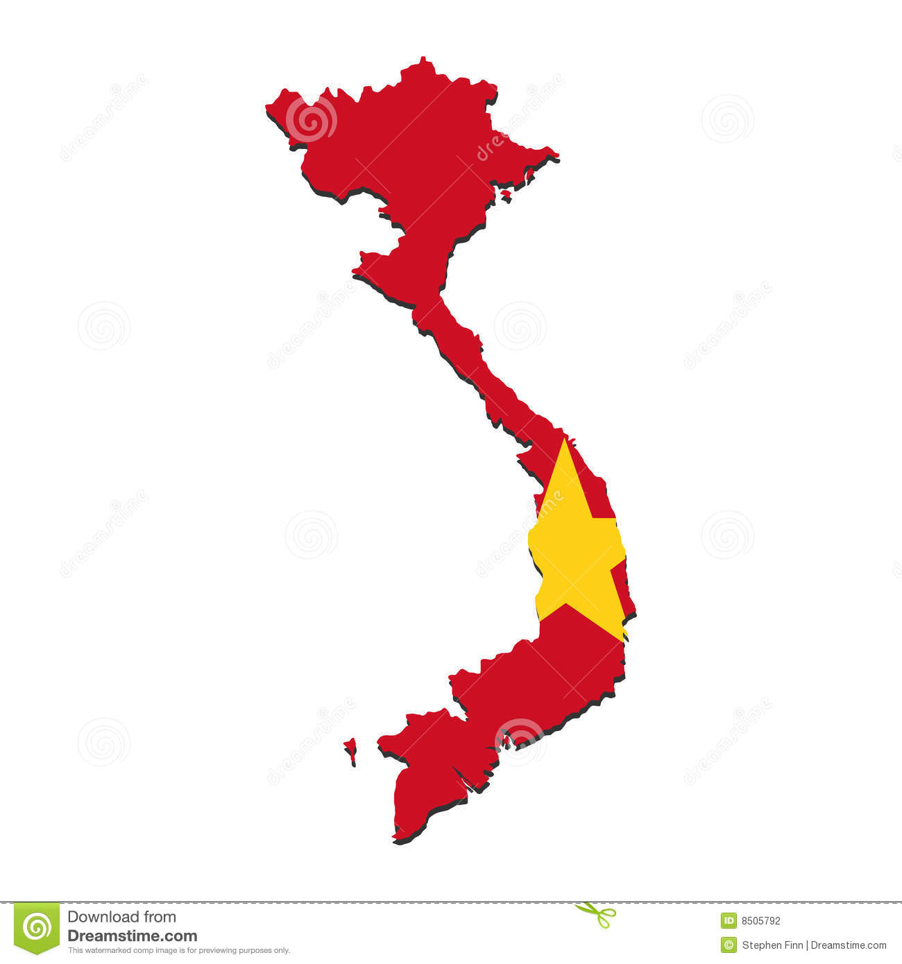 Vietnam Map Flag Stock Photography   Image  8505792