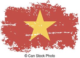 Vietnamese Grunge Flag Vector Illustration   Vietnam Grunge