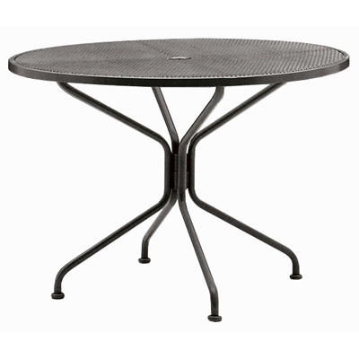 Zzz201148 Inch Round Wrought Iron Umbrella Outdoor Patio Table