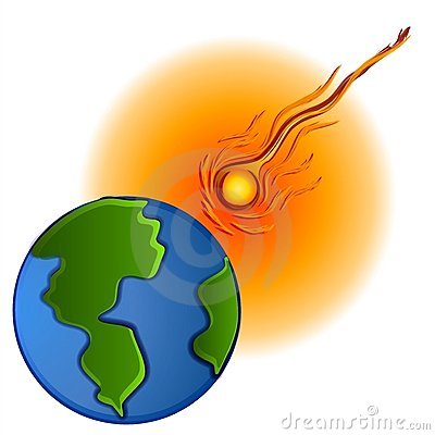 Asteroid Hitting Earth Clipart Stock Photos   Image  2794703