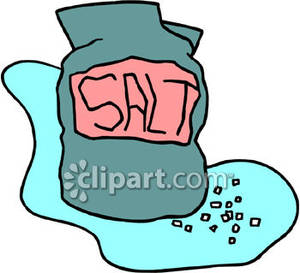 Bag Of Salt   Royalty Free Clipart Picture
