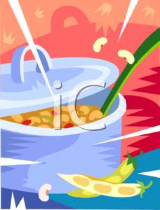 Bean Soup   Royalty Free Clipart Picture