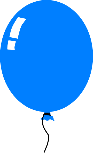 Blue Balloon Clip Art At Clker Com   Vector Clip Art Online Royalty