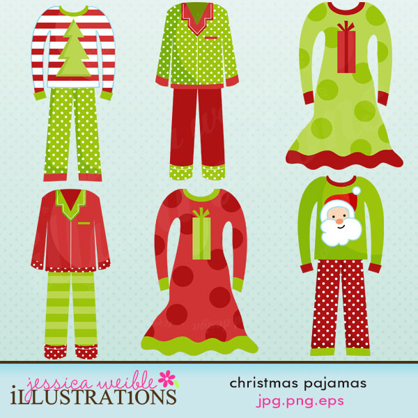 Christmas Pajamas Cute Clipart   Flickr   Photo Sharing