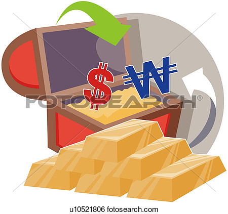 Clip Art   Finance Monetary Dollar Won Currency Ancient And Modern    