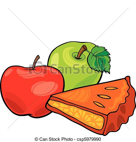 Clipart Of Apples And Apple Pie   Illustration Of Apples And Apple Pie