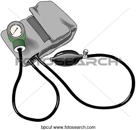 Clipart Of Blood Pressure Cuff Bpcuf   Search Clip Art Illustration