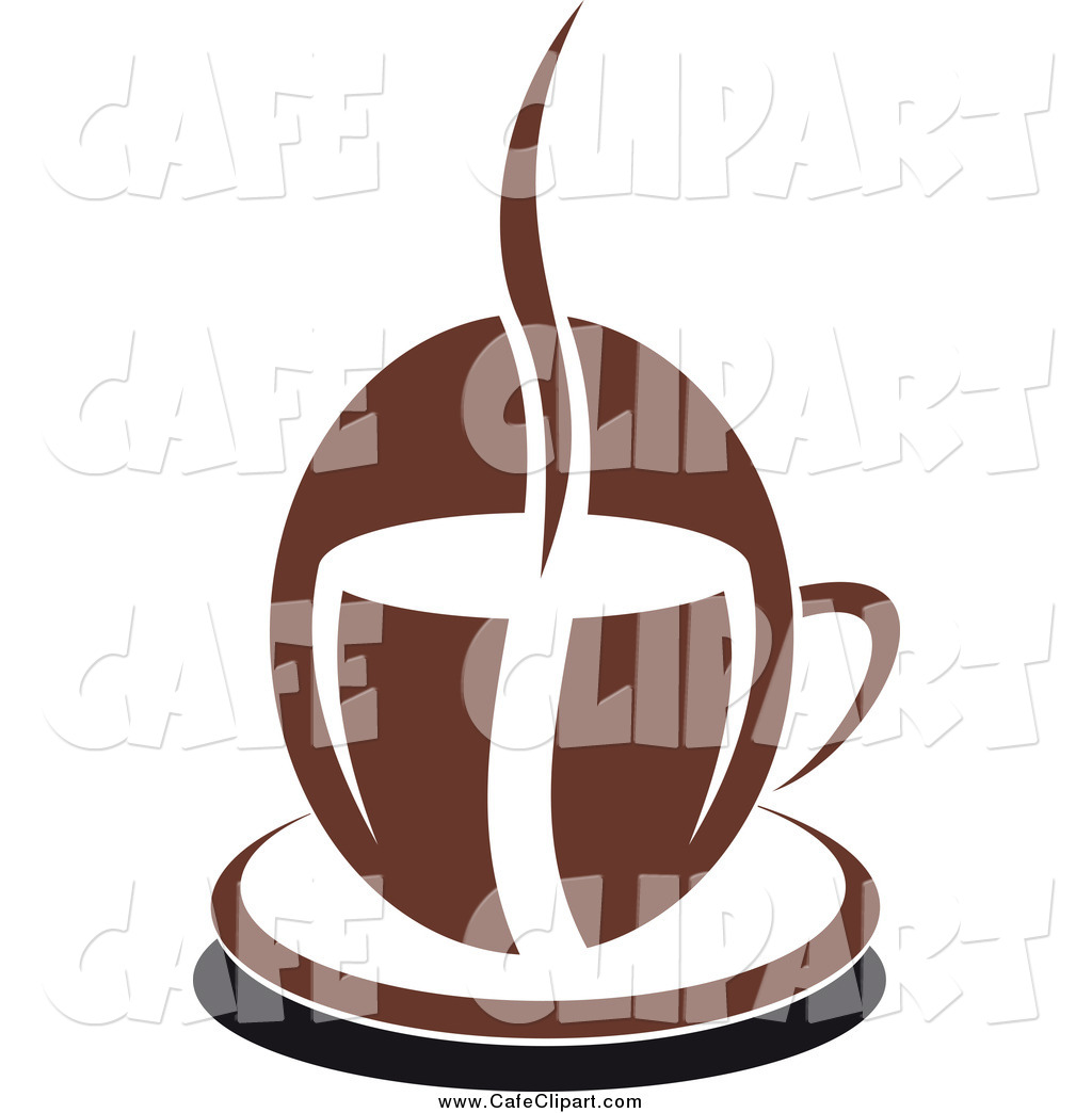 Coffee Cup And Steam Forming An Abstract Bean By Seamartini Graphics