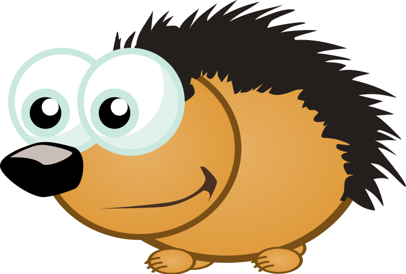 Free Cartoon Hedgehog Clip Art