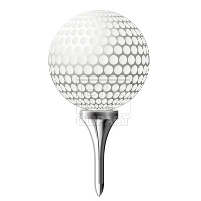 Golf Ball On Tee 30 Sport And Leisure Download Royalty Free Vector