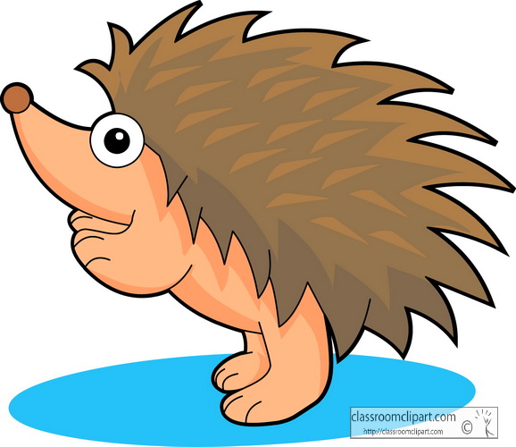 Hedgehog Clipart   Hedgehog Cartoon 09   Classroom Clipart
