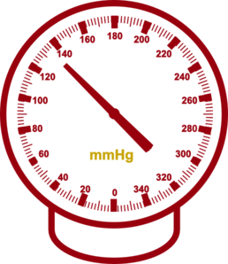 Pressure Clipart Tonometer Gold Pressure Meter Red Md Png