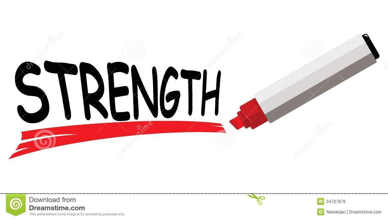 Red Marker Underlining Word Strength Royalty Free Stock Image   Image    
