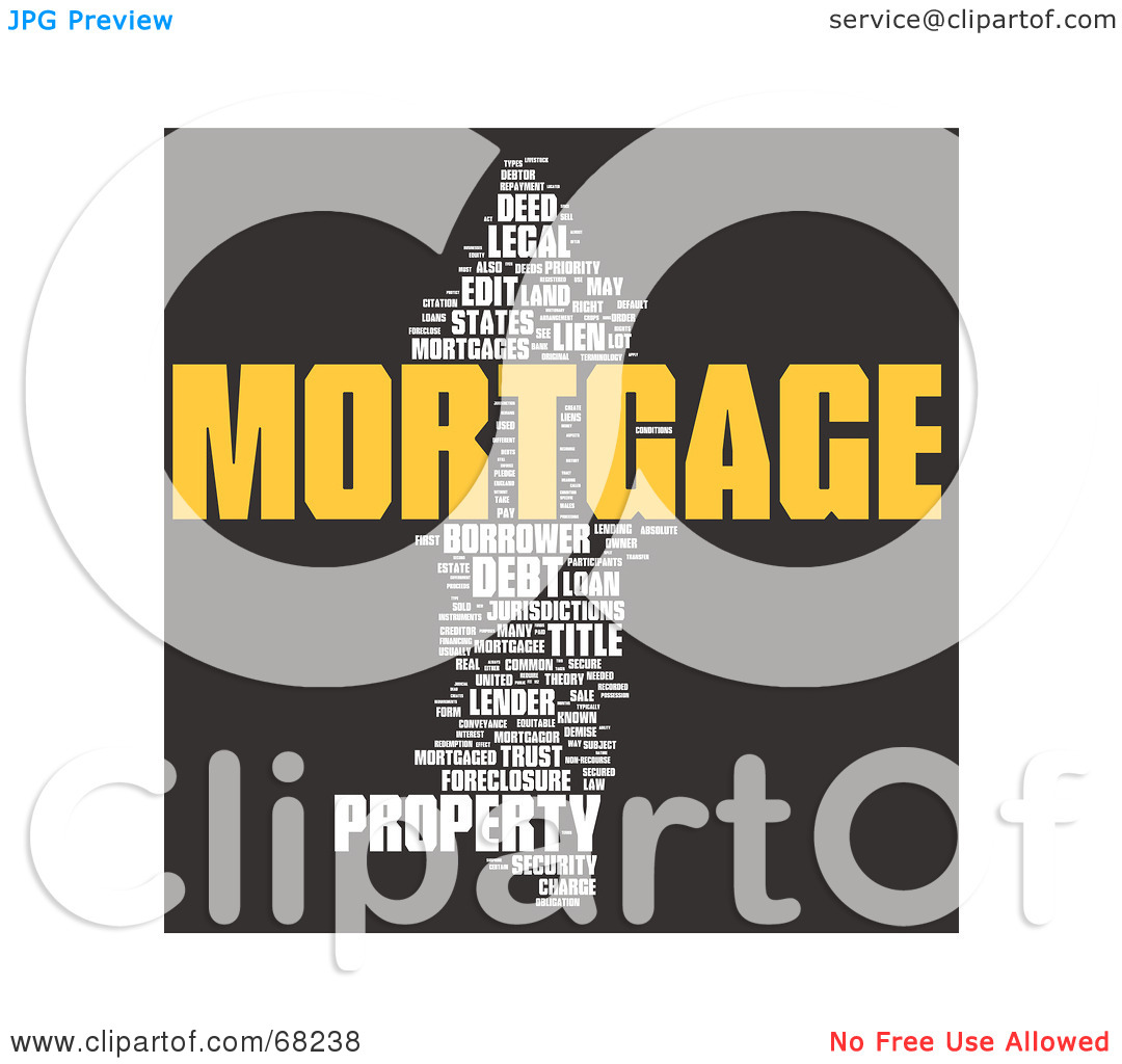 Royalty Free  Rf  Clipart Illustration Of A Mortgage Word Collage
