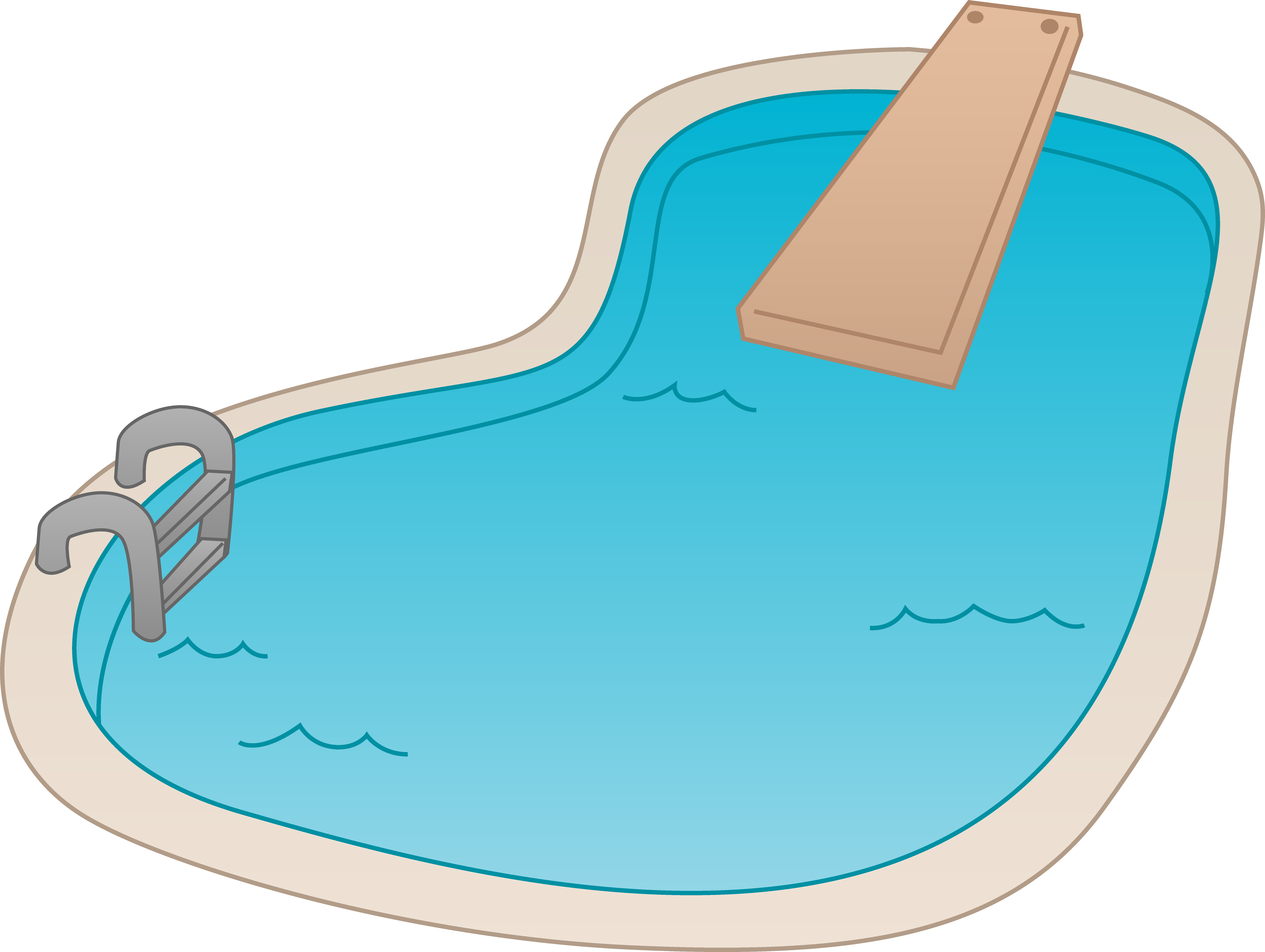 Swimming Pool Cartoon Imagesswimming Pool With Diving Board Free    