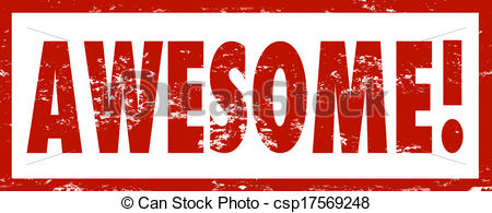 The Word Awesome Clipart Awesome Stamp Background Word
