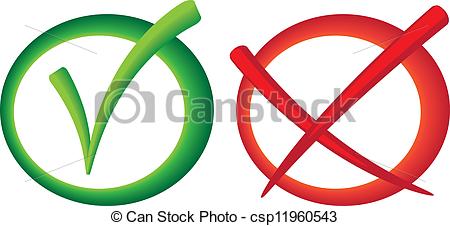 Vector   Yes No Vote Sign   Stock Illustration Royalty Free