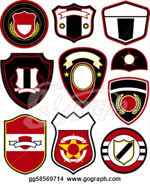 Clip Art   Emblem Badge Symbol Design  Stock Illustration Gg58569714