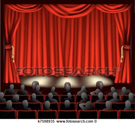 Clipart   Theatre With Audience  Fotosearch   Search Clip Art