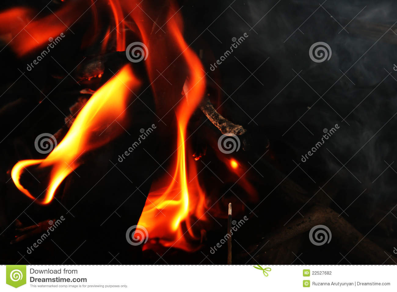 Coal And Fire Stock Photography   Image  22527682