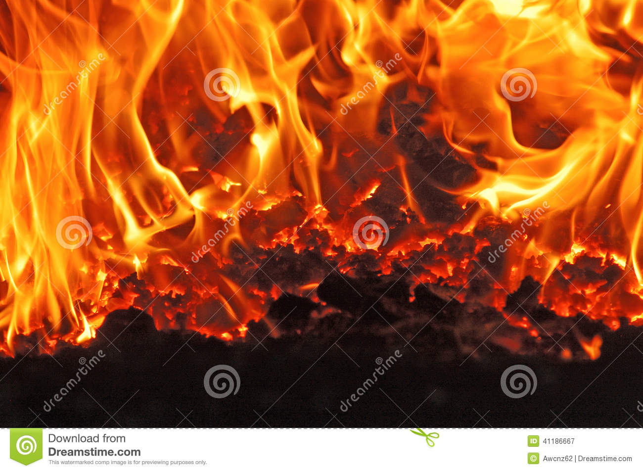 Coal Fire Stock Photo   Image  41186667