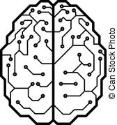Cyber Brain   Circuit Board With A Brain Shape Eps8 Cmyk