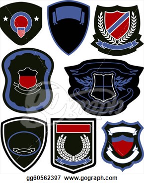 Drawings   Emblem Badge Shield Design  Stock Illustration Gg60562397
