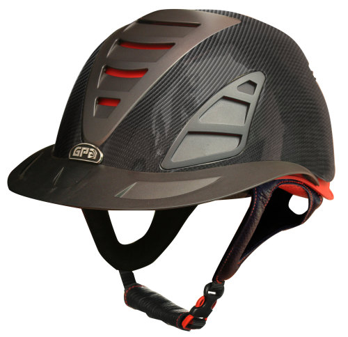 Gpa First Lady Carbon 4s Redline Collection Riding Helmet Carbon In    