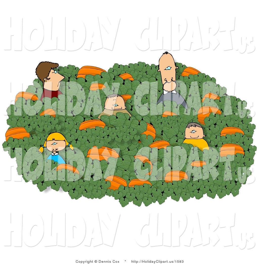 Holiday Clip Art Of A Family Of Five Looking For That Perfect