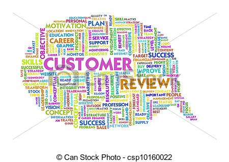 Illustration   Business Word Inside Speech Bubble Customer Service