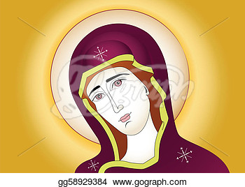 Illustration   Mary Jesus Mother  Stock Clip Art Gg58929384   Gograph