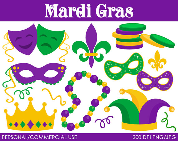 Mardi Gras Clipart   Digital Clip Art Graphics For Personal Or    