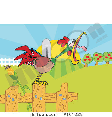 Morning Rooster Clipart Morning Clipart   Vectors  1