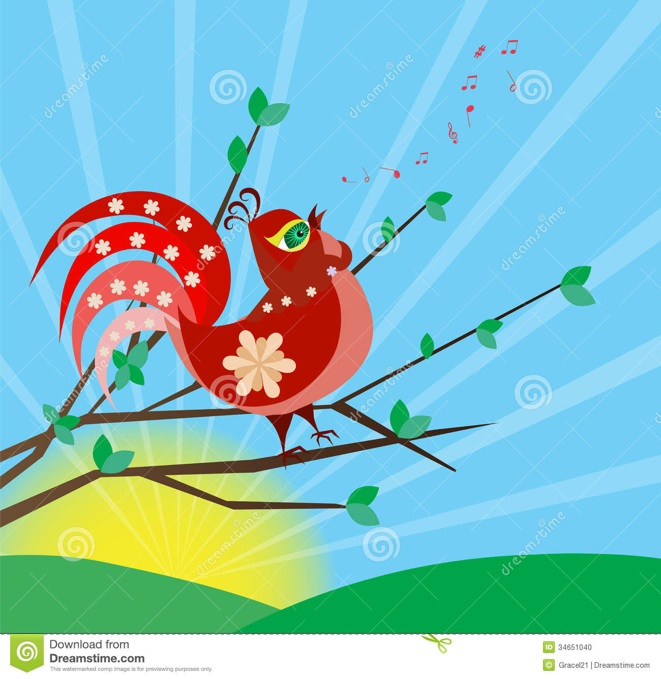 Morning Rooster Clipart Morning Rooster
