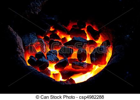 Stock Photo   Stone Cole Is Red On Fire   Stock Image Images Royalty