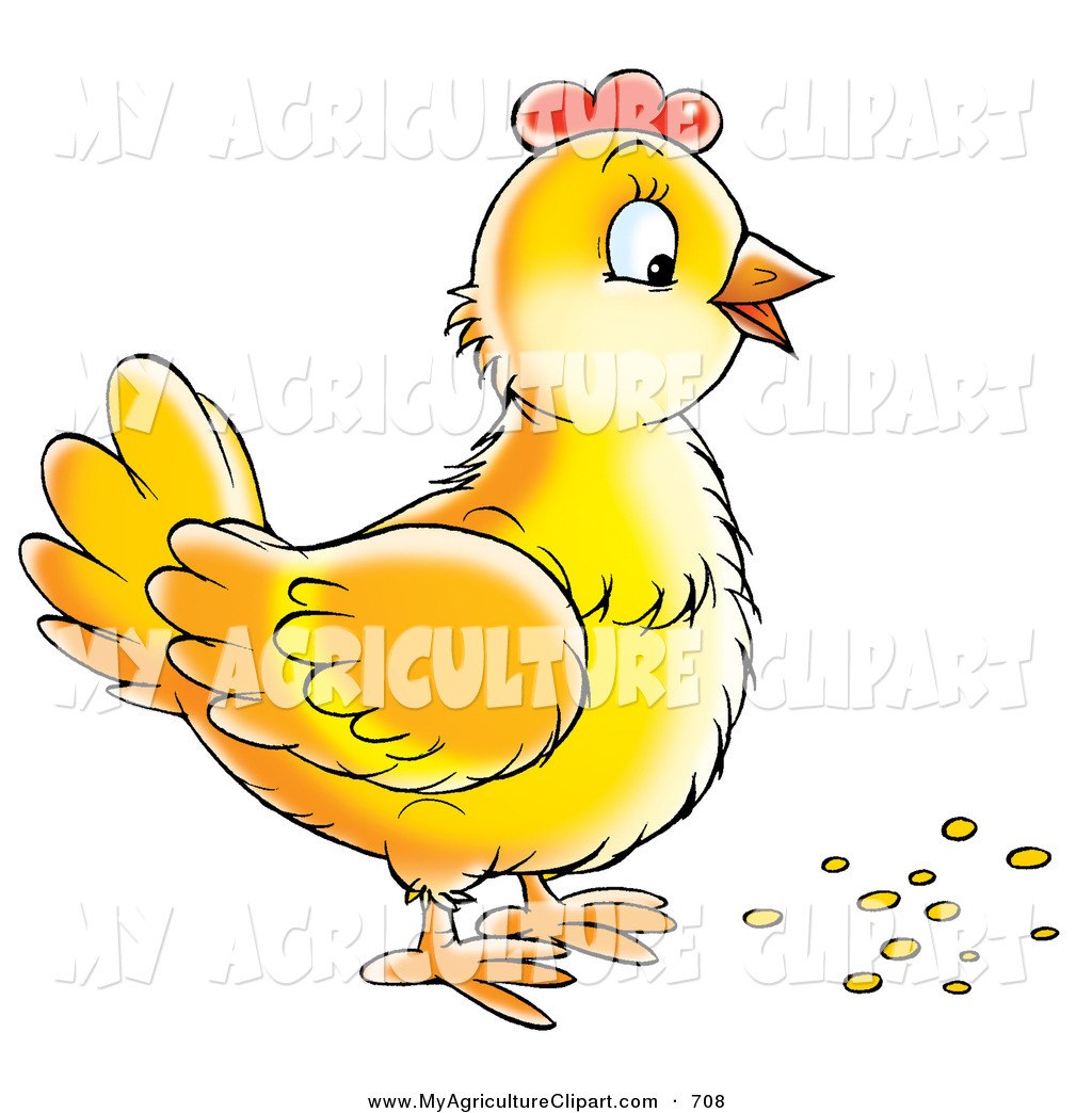 Yellow Bird Clipart Agriculture Clipart Of A Cute