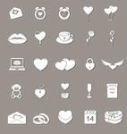And Saint Valentine S Day Vector Icons Set Paper Stickers