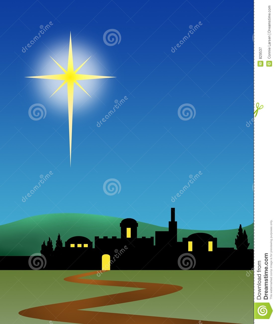 Bethlehem Cross Stitch Christmas Christmas Silhouette By