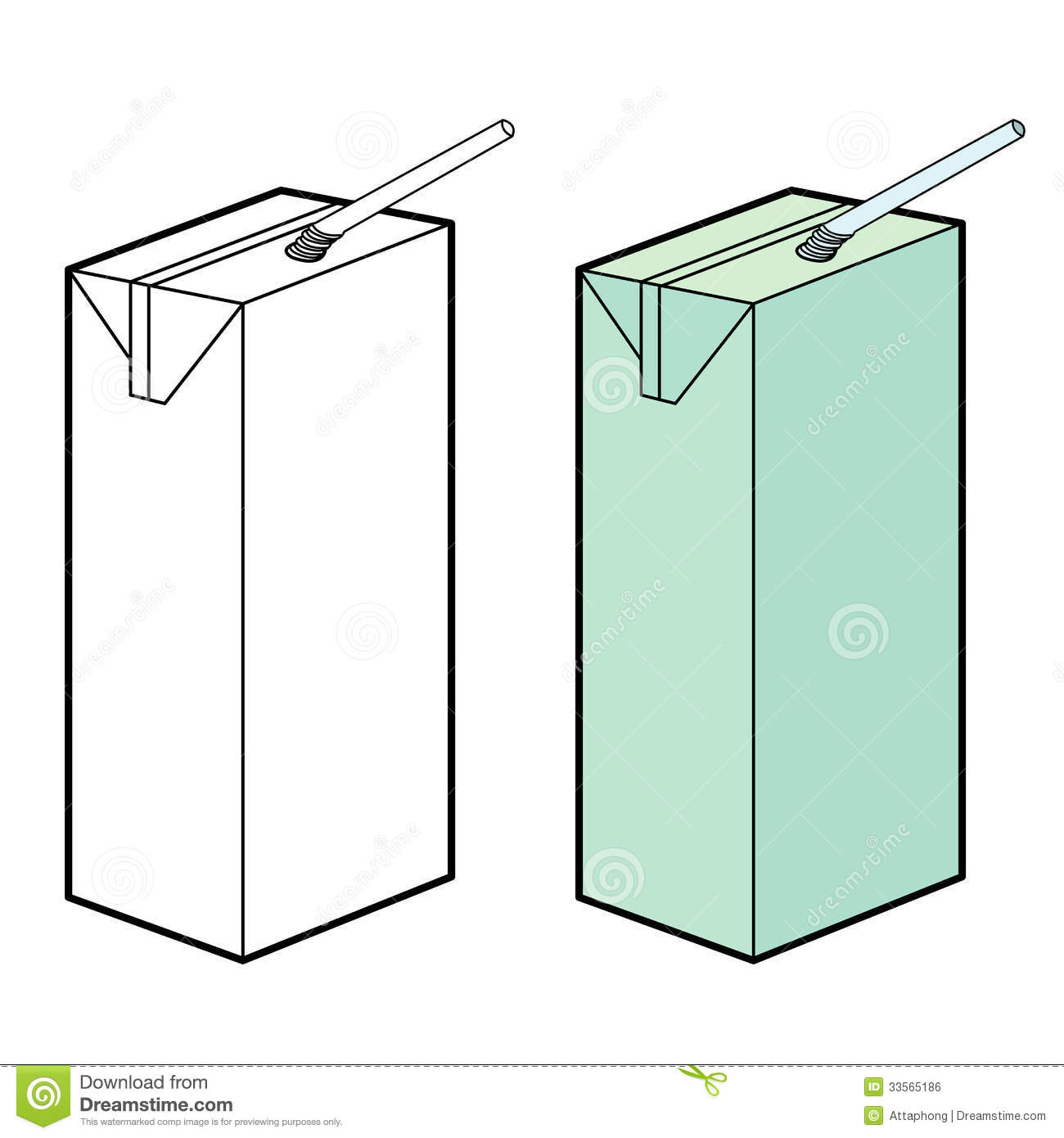 Blank Juice Box Clip Art White Packaging Box Of Juice